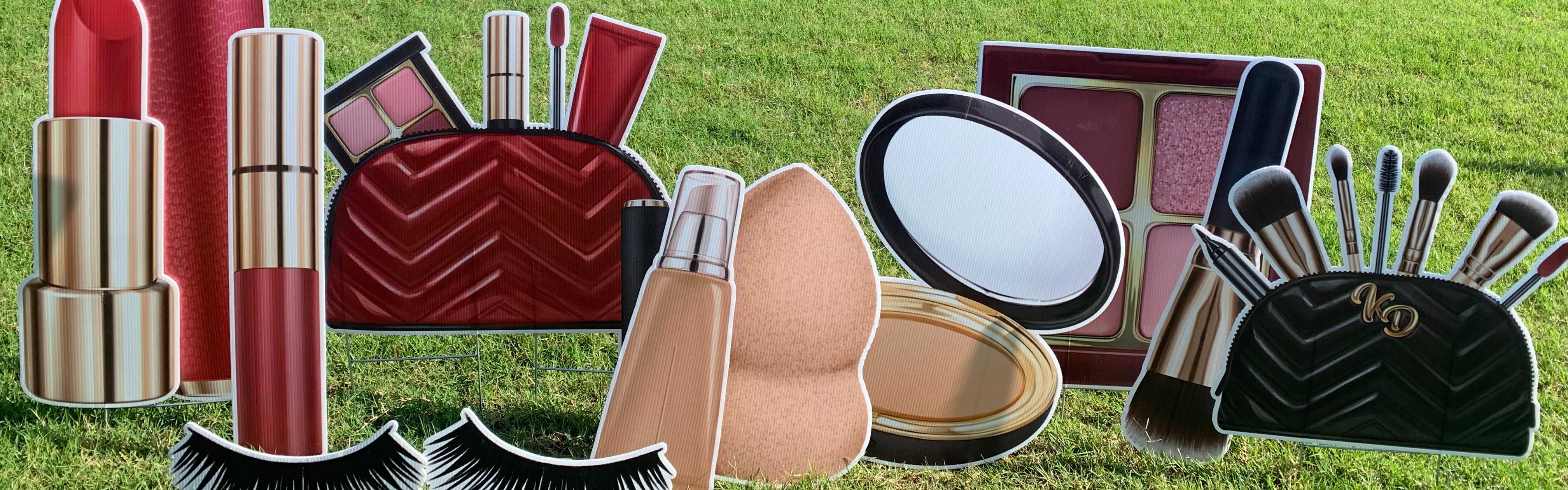 Yard card sign collection cosmetics Yard card sign collection cosmetics