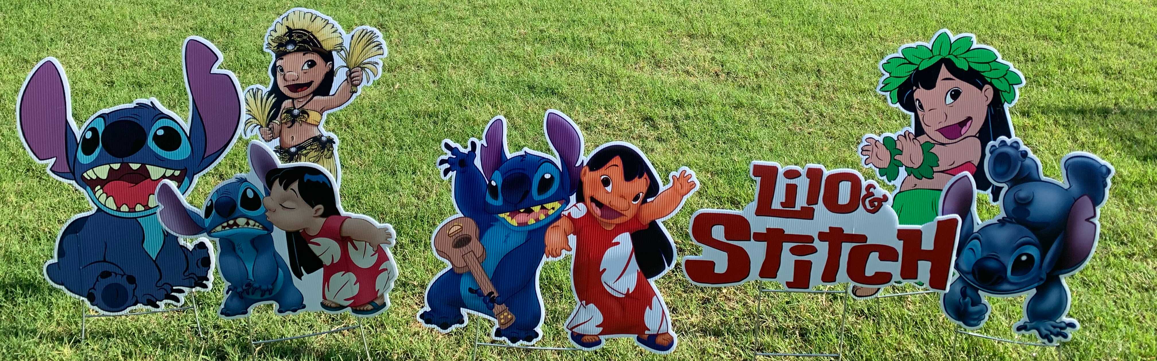Yard card sign collection lilo and stitch Yard card sign collection lilo and stitch