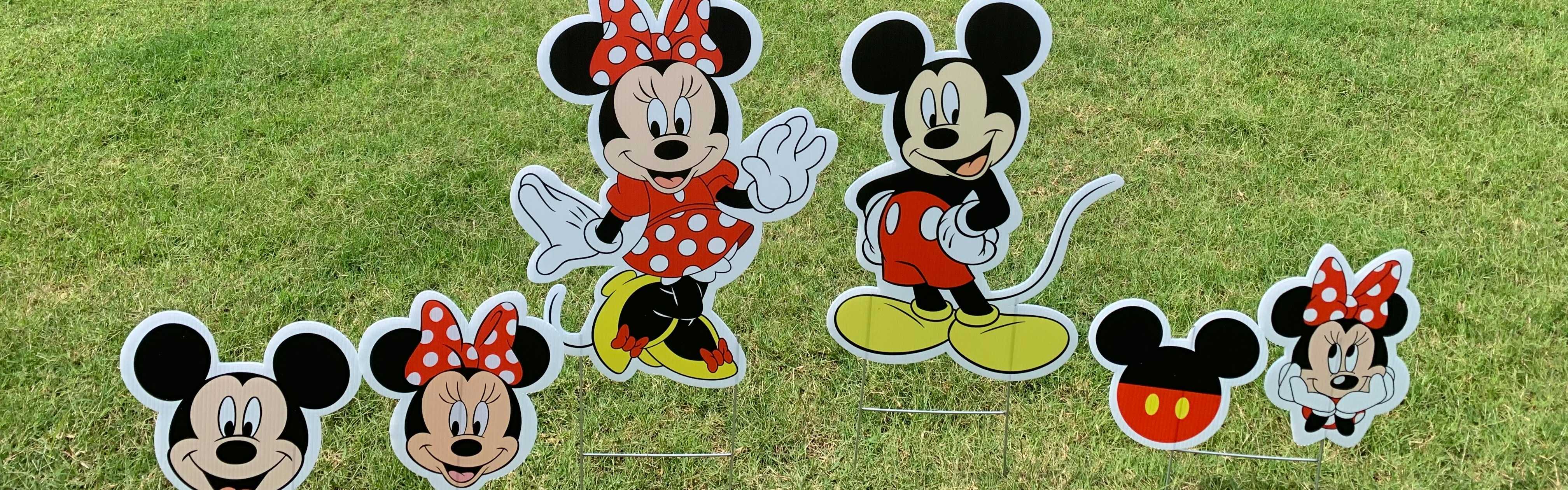Yard card sign collection mickey minnie Yard card sign collection mickey minnie
