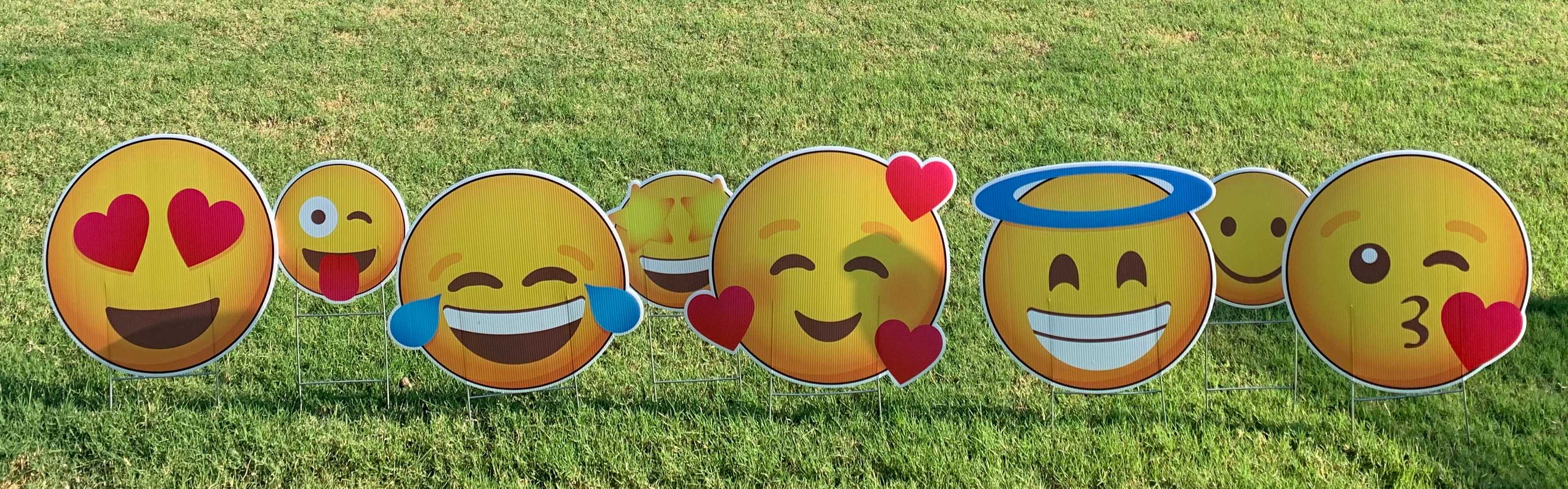 Yard card sign collection emoji Yard card sign collection emoji