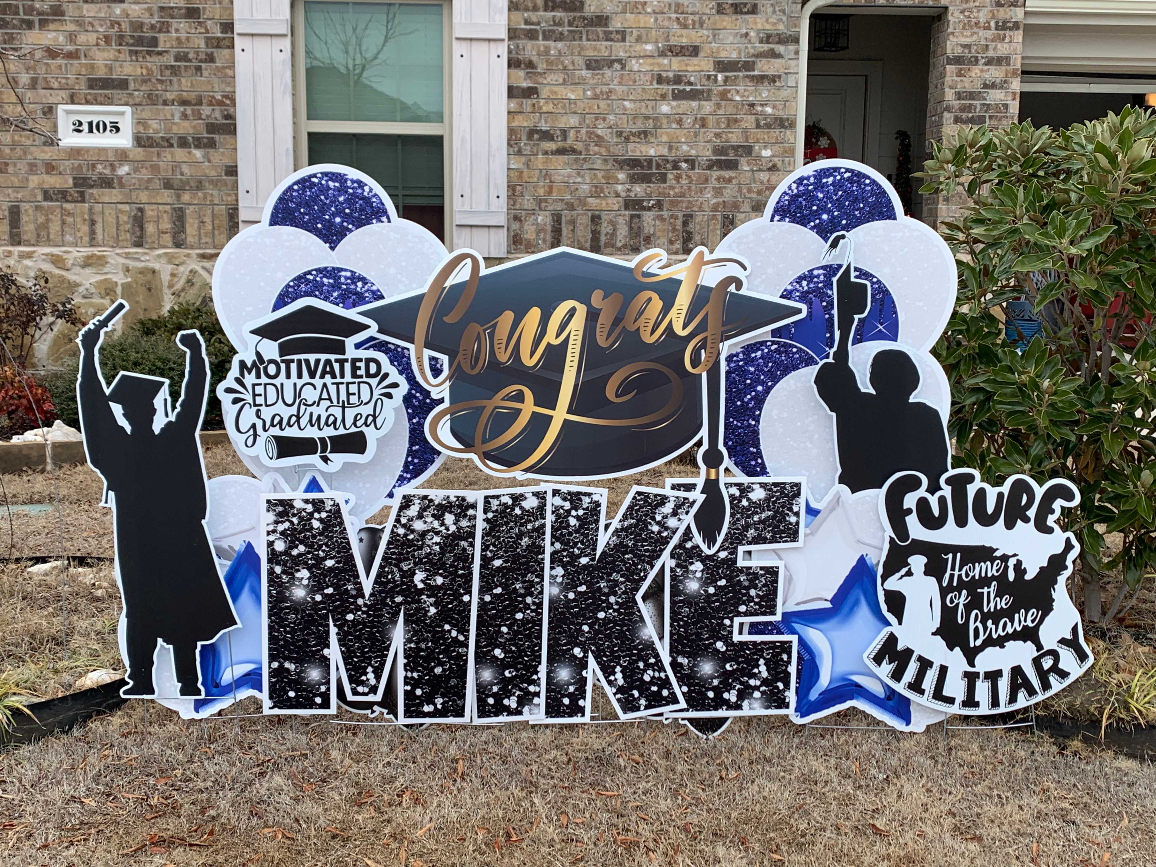 Yard card sign graduation small sign Yard card sign graduation small sign