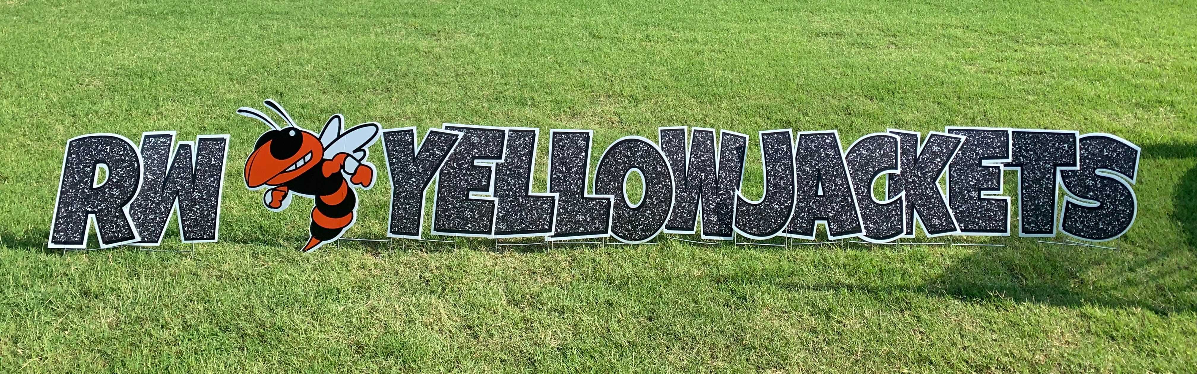 Yard card sign collection rw yellowjackets Yard card sign collection rw yellowjackets