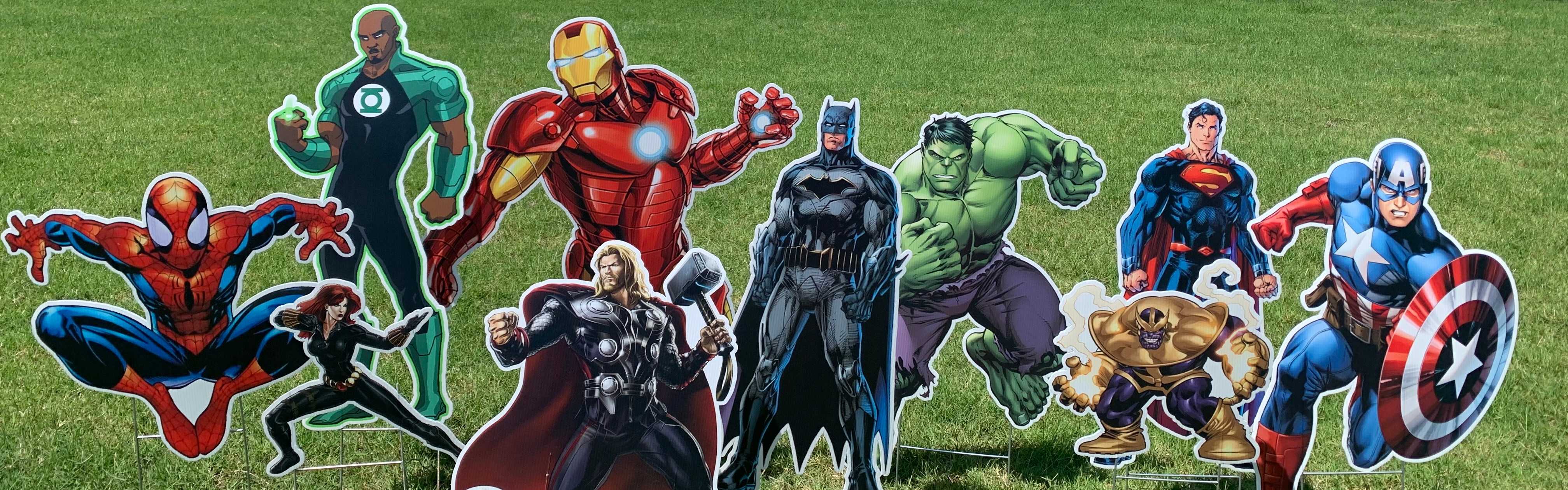 Yard card sign collection marvel Yard card sign collection marvel